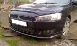 Накладка переднего бампера Elegance Mitsubishi Lancer 10 седан рестайлинг (2011-2017)