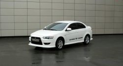 4 749 р. Пороги накладки Global-Tuning  Mitsubishi Lancer  CY (2007-2017) седан дорестайлинг, хэтчбэк дорестайлинг, седан рестайлинг, хэтчбек 5 дв рестайлинг (Неокрашенные)  с доставкой в г. Краснодар. Увеличить фотографию 2