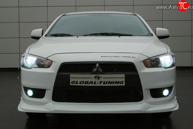 699 р. Реснички Mitsubishi Global-Tuning Mitsubishi Lancer 10 хэтчбэк дорестайлинг (2007-2010) (Неокрашенные)  с доставкой в г. Краснодар