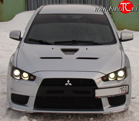 25 199 р. Передняя оптика Evo Mitsubishi Lancer 10 хэтчбэк дорестайлинг (2007-2010)  с доставкой в г. Краснодар