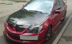 6 399 р. Накладка переднего бампера Evo  Mitsubishi Lancer  9 (2003-2009) 1-ый рестайлинг седан, 1-ый рестайлинг универсал, 2-ой рестайлинг седан, 2-ой рестайлинг универсал (Неокрашенная)  с доставкой в г. Краснодар. Увеличить фотографию 3