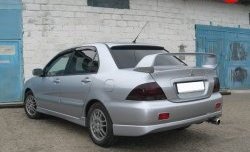 8 299 р. Спойлер в стиле Evo var №2 (средний)  Mitsubishi Lancer  9 (2003-2009) 1-ый рестайлинг седан, 2-ой рестайлинг седан (Неокрашенный)  с доставкой в г. Краснодар. Увеличить фотографию 3