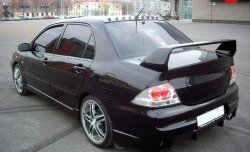 8 299 р. Спойлер в стиле Evo var №2 (средний)  Mitsubishi Lancer  9 (2003-2009) 1-ый рестайлинг седан, 2-ой рестайлинг седан (Неокрашенный)  с доставкой в г. Краснодар. Увеличить фотографию 4