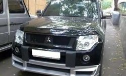 10 599 р. Накладка переднего бампера Sport Mitsubishi Pajero 4 V80 дорестайлинг (2006-2011) (Неокрашенная)  с доставкой в г. Краснодар. Увеличить фотографию 2