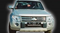 10 499 р. Накладка переднего бампера GT Dynamics Mitsubishi Pajero 4 V80 дорестайлинг (2006-2011) (Дорестайлинг, Неокрашенная)  с доставкой в г. Краснодар. Увеличить фотографию 2