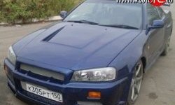 10 549 р. Передний бампер GTR Nissan Skyline R34 (1999-2002) (Неокрашенный)  с доставкой в г. Краснодар. Увеличить фотографию 2