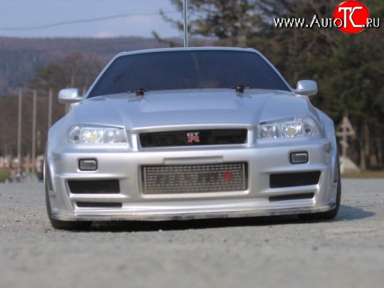 10 549 р. Передний бампер Nismo Nissan Skyline R34 (1999-2002) (Неокрашенный)  с доставкой в г. Краснодар