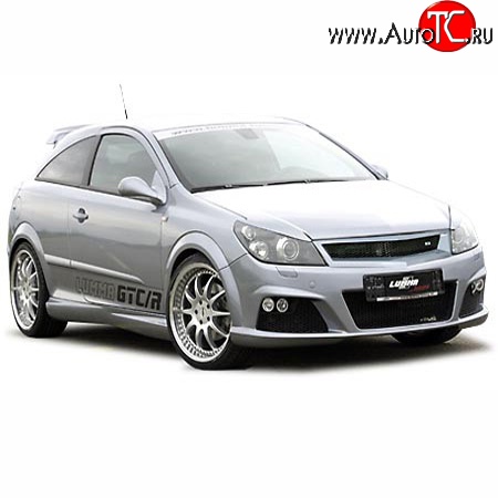 2 499 р. Решётка радиатора Lumma 2 Opel Astra H GTC хэтчбек 3 дв. дорестайлинг (2004-2006) (Неокрашенная)  с доставкой в г. Краснодар