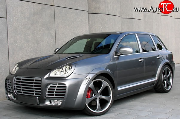 30 699 р. Передний бампер Techart Magnum I Porsche Cayenne 955 (2002-2006) (Неокрашенный)  с доставкой в г. Краснодар