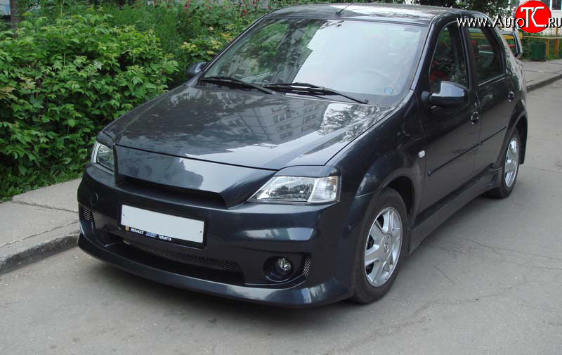 899 р. Реснички Power DM  Renault Logan  1 (2004-2010) дорестайлинг (Неокрашенные)  с доставкой в г. Краснодар