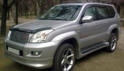 14 149 р. Пороги накладки Original Design Toyota Land Cruiser Prado J120 (2002-2009) (Неокрашенные)  с доставкой в г. Краснодар. Увеличить фотографию 3