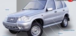 499 р. Накладки на зеркала Кураж 2 до 2005 года Chevrolet Niva 2123 дорестайлинг (2002-2008) (Неокрашенные)  с доставкой в г. Краснодар. Увеличить фотографию 2