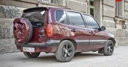 3 899 р. Чехол запасного колеса Трофей Снайпера  Chevrolet Niva  2123 (2002-2020), Лада 2123 (Нива Шевроле) (2002-2021), Лада Нива Трэвел (2021-2024) (Неокрашенный)  с доставкой в г. Краснодар. Увеличить фотографию 2