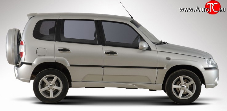 1 999 р. Пороги накладки Ниагара 2 Chevrolet Niva 2123 дорестайлинг (2002-2008) (Неокрашенные)  с доставкой в г. Краснодар