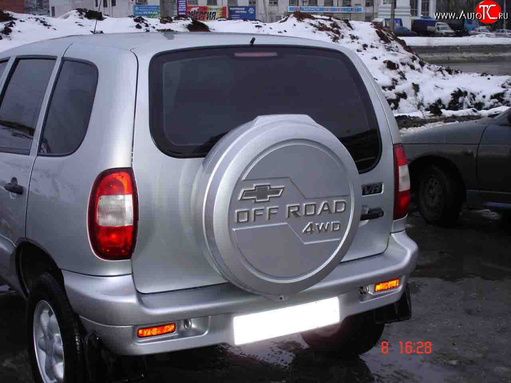 3 659 р. Бокс запасного колеса Off-Road  Chevrolet Niva  2123 (2009-2020), Лада 2123 (Нива Шевроле) (2002-2021), Лада Нива Трэвел (2021-2024) (Неокрашенный)  с доставкой в г. Краснодар