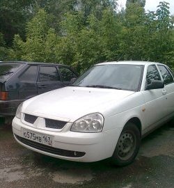 749 р. Решётка радиатора Car.t MMC Style Лада Приора 2172 хэтчбек дорестайлинг (2008-2014) (Неокрашенная)  с доставкой в г. Краснодар. Увеличить фотографию 2