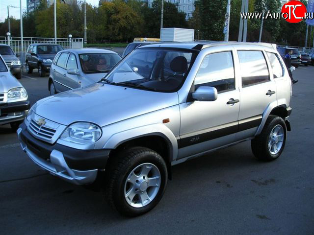 889 р. Накладки на зеркала Трофи после 2005 г.в Chevrolet Niva 2123 дорестайлинг (2002-2008) (Неокрашенные)  с доставкой в г. Краснодар