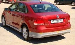 4 999 р. Пороги накладки Racing  Volkswagen Polo  5 (2009-2020) седан дорестайлинг, седан рестайлинг, хэтчбек рестайлинг (Неокрашенные)  с доставкой в г. Краснодар. Увеличить фотографию 2