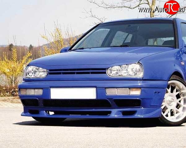 4 399 р. Накладка переднего бампера Fast V2 Volkswagen Golf 3 (1991-1998)  с доставкой в г. Краснодар