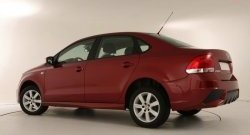 3 249 р. Пороги накладки Sport Volkswagen Polo 5 седан дорестайлинг (2009-2015) (Неокрашенные)  с доставкой в г. Краснодар. Увеличить фотографию 1