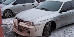 13 499 р. Передний бампер CT v2 Alfa Romeo 156 932 дорестайлинг, седан (1996-2002) (Неокрашенный)  с доставкой в г. Краснодар. Увеличить фотографию 3