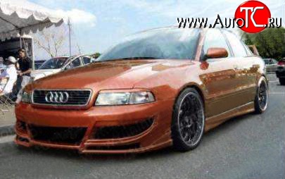 7 299 р. Передний бампер Carzone Audi A4 B5 8D2 седан 1-ый рестайлинг (1996-1998)  с доставкой в г. Краснодар