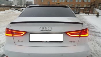 3 399 р. Лип спойлер АВТОКРАТ  Audi A3  8VS седан (2012-2016) дорестайлинг (Неокрашенный)  с доставкой в г. Краснодар. Увеличить фотографию 7