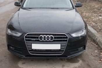 1 139 р. Реснички на фары KURAJ  Audi A4  B8 (2007-2011) дорестайлинг, седан (Неокрашенные)  с доставкой в г. Краснодар. Увеличить фотографию 2