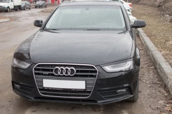 1 139 р. Реснички на фары KURAJ  Audi A4  B8 (2007-2011) дорестайлинг, седан (Неокрашенные)  с доставкой в г. Краснодар. Увеличить фотографию 3