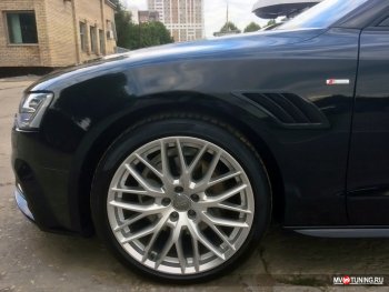 Накладки на крылья MV Tuning (жабры) Audi (Ауди) A5 (А5)  8T (2007-2011) 8T дорестайлинг, лифтбэк