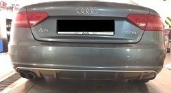 13 999 р. Накладка на задний бампер CT  Audi A5  8T (2007-2011) дорестайлинг, лифтбэк (Неокрашенная)  с доставкой в г. Краснодар. Увеличить фотографию 2