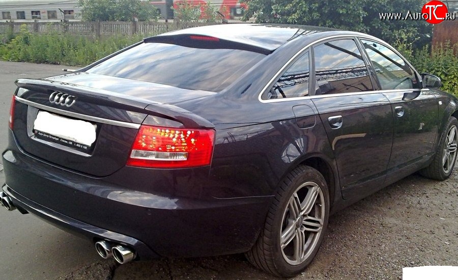 6 999 р. Козырёк на заднее лобовое стекло Sport Audi A6 C6 дорестайлинг, седан (2004-2008)  с доставкой в г. Краснодар