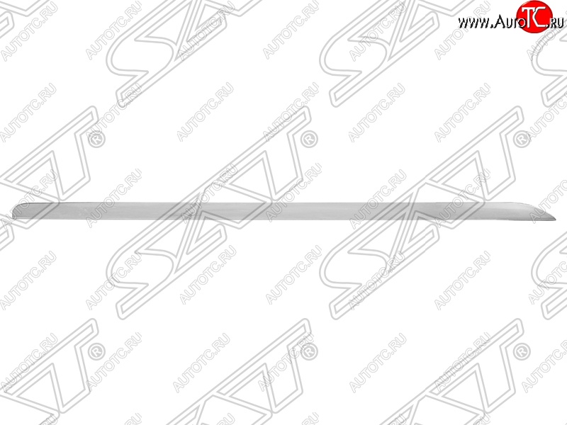 879 р. Левый молдинг на передний бампер SAT (хром)  Audi A6  C6 (2008-2010) рестайлинг, седан, рестайлинг, универсал  с доставкой в г. Краснодар