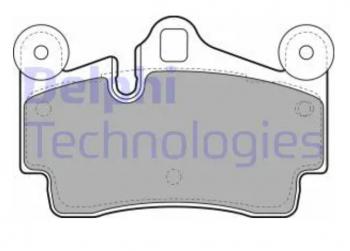 Комплект тормозных колодок (дисковые тормоза) DELPHI Audi Q7 4L дорестайлинг (2005-2009)