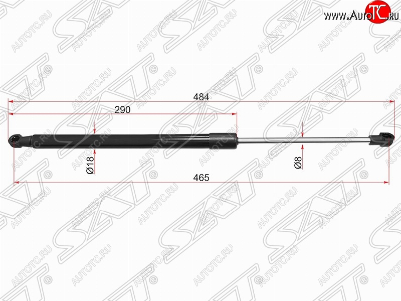 599 р. Упор крышки багажника SAT  BMW 1 серия ( F21,  F20) (2011-2020) хэтчбэк 3 дв. дорестайлинг, хэтчбэк 5 дв. дорестайлинг, хэтчбэк 3 дв. 1-ый рестайлинг, хэтчбэк 3 дв. 2-ой рестайлинг, хэтчбэк 5 дв. 2-ой рестайлинг  с доставкой в г. Краснодар