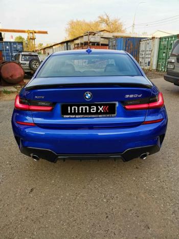 12 999 р. Диффузор заднего бампера М-Perfomance 320  BMW 3 серия  G20 (2018-2022) седан Inmax (цвет: черный глянец)  с доставкой в г. Краснодар. Увеличить фотографию 10