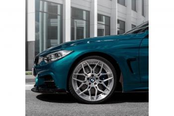 14 499 р. Сплиттер переднего бампера М-Perfomance  BMW 4 серия ( F32,  F36) (2013-2020) купе дорестайлинг, лифтбэк дорестайлинг, купе рестайлинг, лифтбэк рестайлинг (цвет: черный матовый)  с доставкой в г. Краснодар. Увеличить фотографию 4