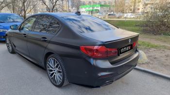 5 999 р. Накладки M-Perfomance под задний бампер (мини-лезвия) Inmax  BMW 5 серия  G30 (2016-2020) дорестайлинг, седан (цвет: черный глянец)  с доставкой в г. Краснодар. Увеличить фотографию 11