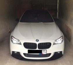 10 849 р. Накладка на передний бампер M-Performance BMW 5 серия F11 дорестайлинг, универсал (2009-2013) (Неокрашенная)  с доставкой в г. Краснодар. Увеличить фотографию 2