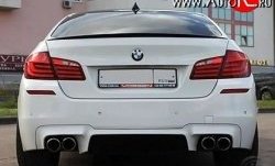 5 999 р. Лип спойлер М-Perfomance  BMW 3 серия  F30 - 5 серия  F10 (Черный матовый)  с доставкой в г. Краснодар. Увеличить фотографию 3