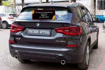 569 р. Накладки задних фонарей RA  BMW X3  G01 (2017-2021) дорестайлинг (Неокрашенные)  с доставкой в г. Краснодар. Увеличить фотографию 5