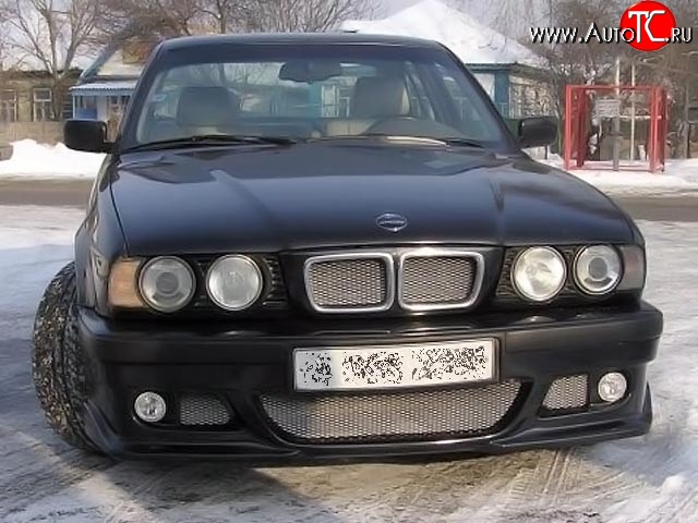 6 899 р. Передний бампер RIEGER BMW 5 серия E34 седан дорестайлинг (1988-1994) (Неокрашенный)  с доставкой в г. Краснодар