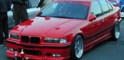 849 р. Реснички на фары Sport BMW 3 серия E36 седан (1990-2000) (Неокрашенные)  с доставкой в г. Краснодар. Увеличить фотографию 2