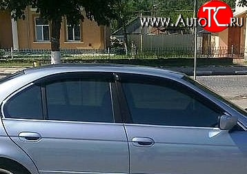 999 р. Комплект дефлекторов окон (ветровиков) 4 шт. (седан) Russtal BMW 5 серия E39 седан дорестайлинг (1995-2000)  с доставкой в г. Краснодар