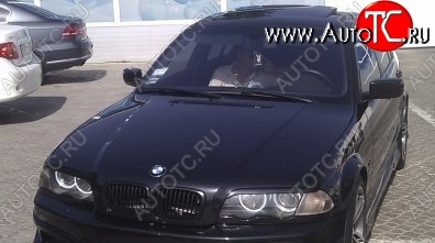 1 649 р. Реснички на фары M3-Style BMW 3 серия E46 седан дорестайлинг (1998-2001) (Неокрашенные)  с доставкой в г. Краснодар