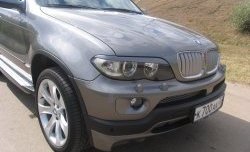 3 149 р. Реснички Storm на фары BMW X5 E53 дорестайлинг (1999-2003) (Неокрашенные)  с доставкой в г. Краснодар. Увеличить фотографию 2