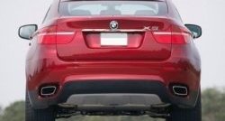 3 149 р. Накладка на крышку багажника СТ BMW X6 E71 дорестайлинг (2008-2012)  с доставкой в г. Краснодар. Увеличить фотографию 2