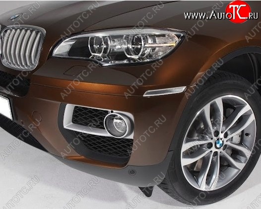 5 949 р. Подиумы противотуманных фар СТ BMW X6 E71 рестайлинг (2012-2014)  с доставкой в г. Краснодар