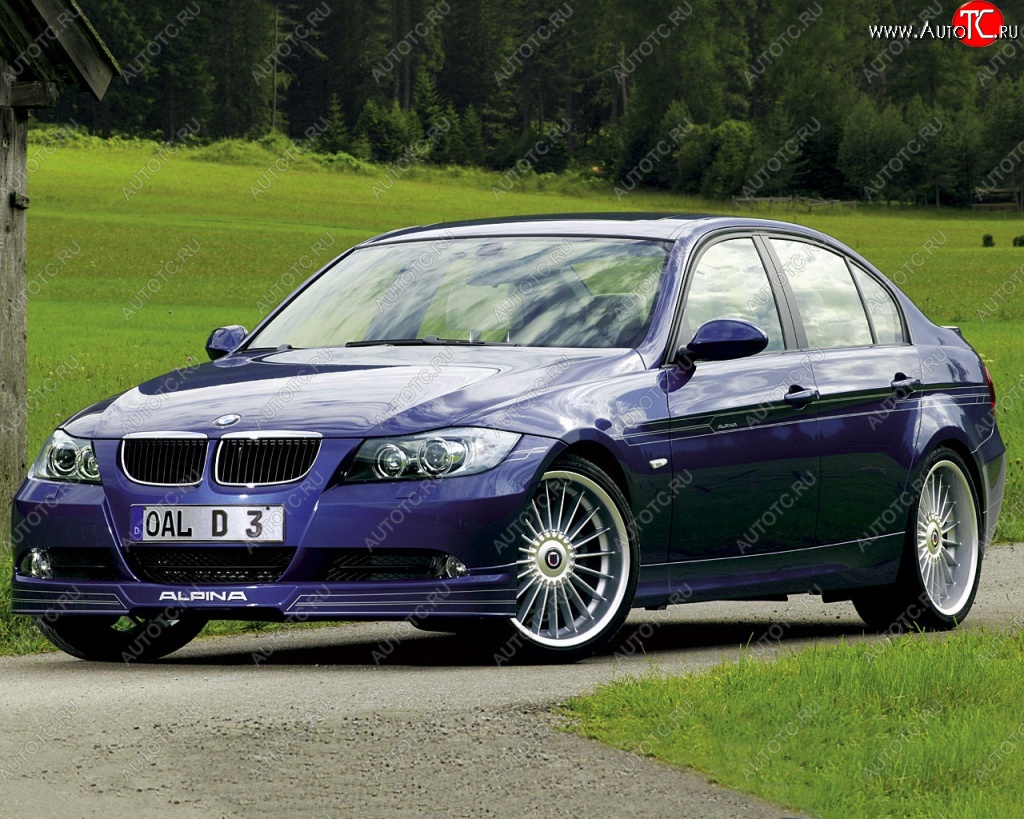 16 599 р. Накладка на передний бампер Alpina BMW 3 серия E90 седан дорестайлинг (2004-2008)  с доставкой в г. Краснодар