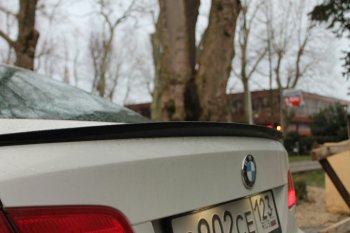 2 799 р. Лип спойлер  3 серия E92 (04-11) АВТОКРАТ  BMW 3 серия  E90 (2004-2008) седан дорестайлинг (Неокрашенный)  с доставкой в г. Краснодар. Увеличить фотографию 3